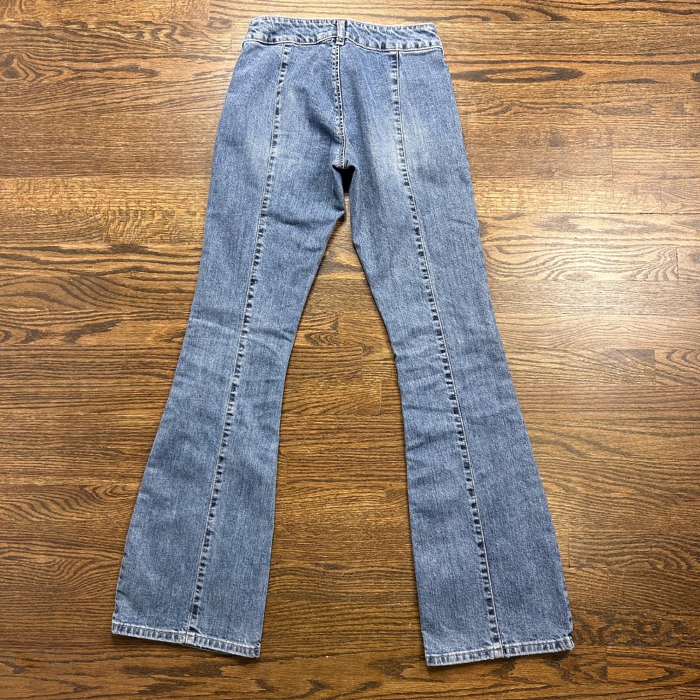 Silver Jeans Co Womens 26 Flare Leg Patch Pocket Medium Wash Denim Blue Jeans - Picture 11 of 11